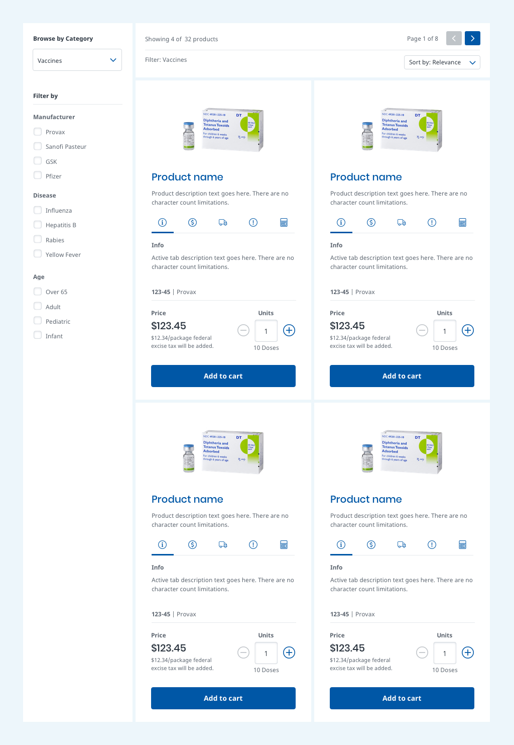 atomic design system pages